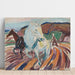 Maalauksen jäljennös Hevoset muokkaamassa - Edvard Munch