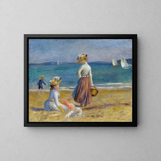 Reproduction tableau | Chiffres sur la plage - Pierre- Auguste Renoir | Poster - Toile - Aluminium