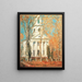 Kirkko Old Lyme, Connecticut - Childe Hassam — kehystetty taideteos seinällä