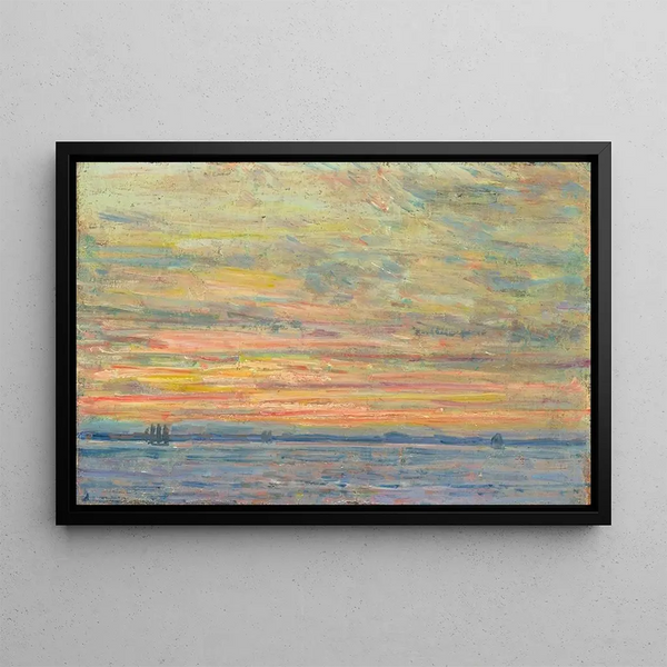 Ilta, Shoalsin saaret - Childe Hassam — kehystetty taideteos seinällä