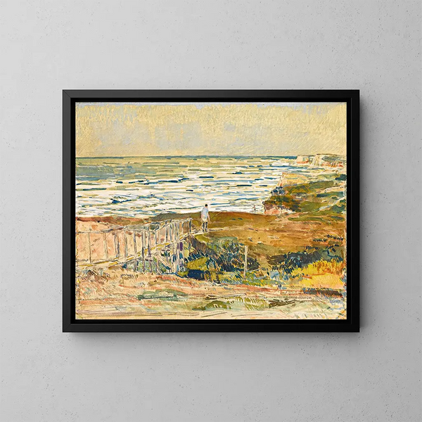 Pêcheur de Montauk - Childe Hassam — kehystetty taideteos seinällä