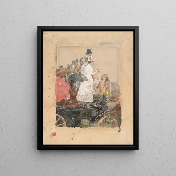 Childe Hassam - Spectators At The Grand Prix.webp