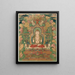 Manjushri - Kiinan Ming-dynastia — kehystetty taideteos seinällä