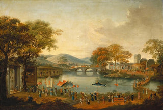 Chinese Qing Dynasty - Procession by a Lake.webp