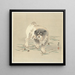 Chiot - Ohara Koson — kehystetty taideteos seinällä