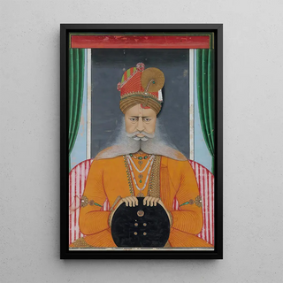 Maalauksen jäljennös Bikanerin Maharaja Sardar Singh - Chotu