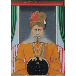 Maalauksen jäljennös Bikanerin Maharaja Sardar Singh - Chotu