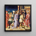 Kristuksen maalaus Ponce Pilatuksen edessä - Hans Holbein vanha — kehystetty taideteos seinällä