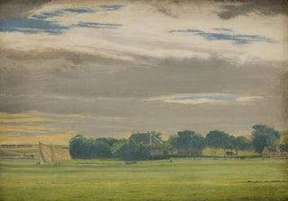 Christen Dalsgaard - Landscape near the Town of Skive with Skivehus Manor Jutland.webp
