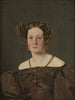Adolphine Emelie Petersen née de Roepstorff - Christen Købke — näkymä teoksesta