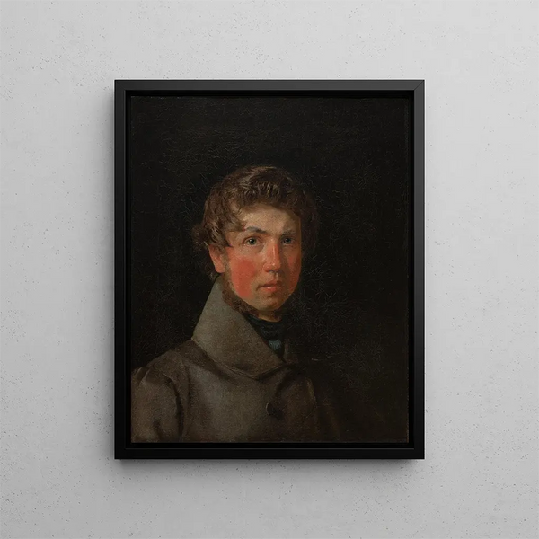 Autoportrait - Christen Købke — kehystetty taideteos seinällä