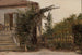Christen Købken Maalaus "Käytävän portaat, jotka johtavat taiteilijan ateljeeseen Blegdammenillä" — näkymä teoksesta
