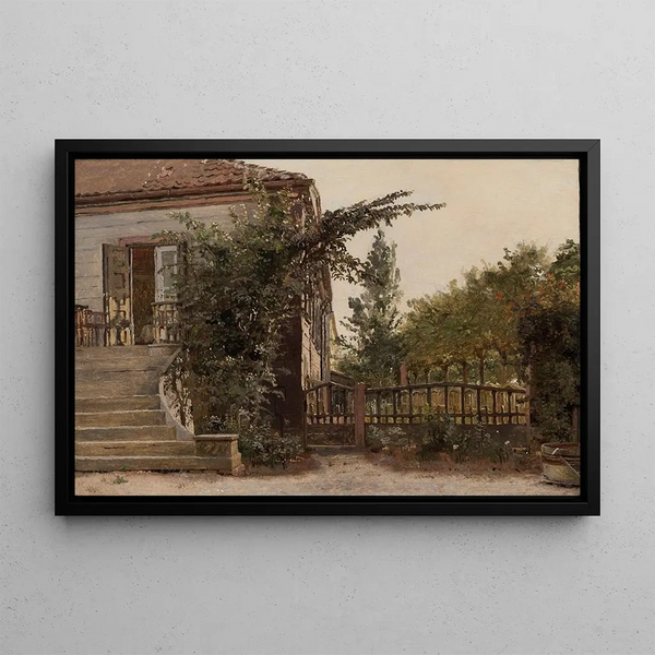 Christen Kbke - The Garden Steps Leading to the Artists Studio on Blegdammen.webp