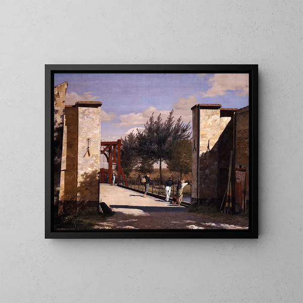 La porte nord de la citadelle - Christen Købke — kehystetty taideteos seinällä