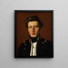 Valdemar Hjartvar Købke 1813-1893 veljen taiteilijasta - Christen Købke — kehystetty taideteos seinällä