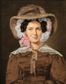 Portrait de la baronne Christine Stampe née Dalgas - Christian Albrecht Jensen — näkymä teoksesta