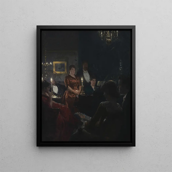 Portrait de Mme Gumperd - Christian Albrecht Jensen — kehystetty taideteos seinällä