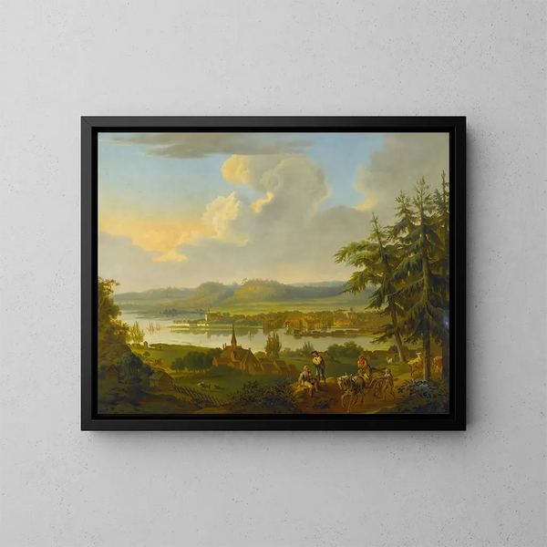 Kristiania depuis Ekebergåsen - Christian August Lorentzen — kehystetty taideteos seinällä