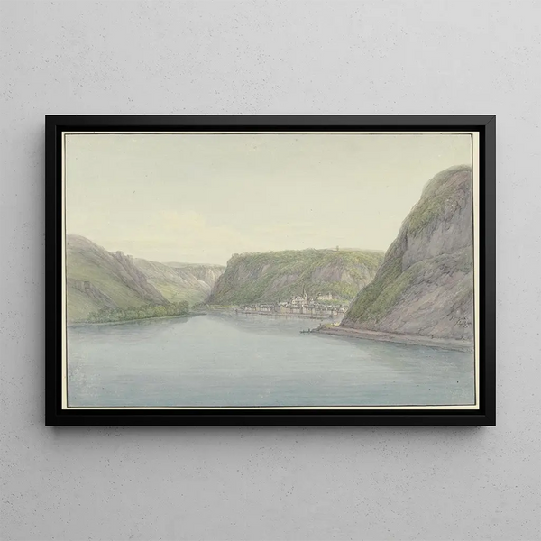 Christian Georg Schtz the Younger - Blick in das Rheintal rechts Sankt Goar.webp
