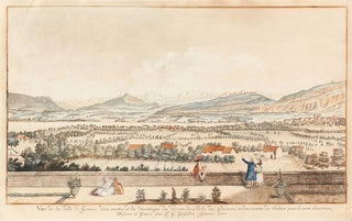 Christian Gottlieb Geissler - Vue de la Ville de Genve dune partie de la montagne des Voirons du Mol des Glacieres et dune partie de Saleve prise de petit Saconnex.webp