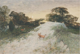 Christian Krner - Landscape With Red Deer.webp