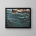 Un navire dans une mer agitée - Christian Krohg — kehystetty taideteos seinällä