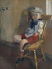 Pieni poika tuolilla - Christian Krohg — näkymä teoksesta