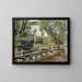 Le jardin avec la boule de verre - Christian Krohg — kehystetty taideteos seinällä