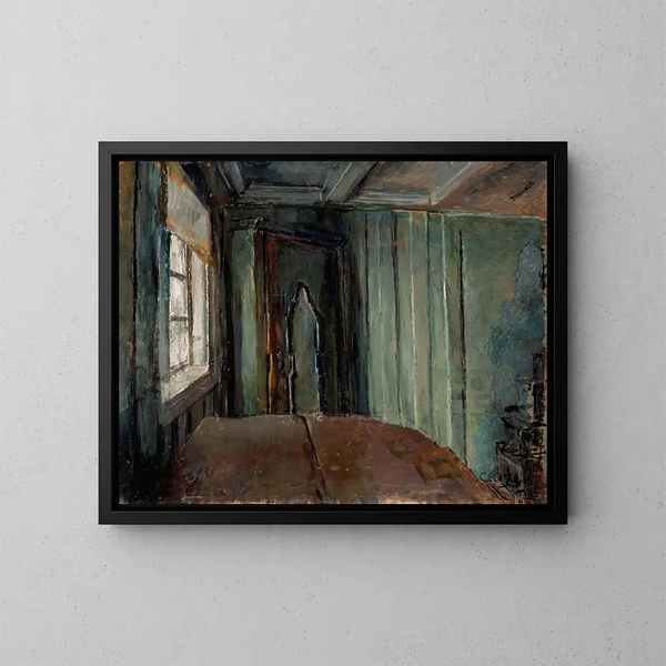 La salle verte - Christian Krohg — kehystetty taideteos seinällä