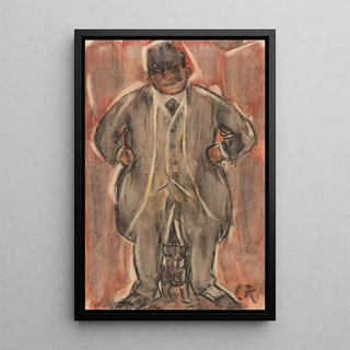 Christian Rohlfs - Portrait of a Man with a Dog.webp