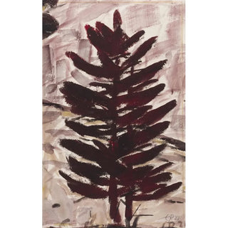 Maalauksen jäljennös Sapin brun-rouge - Christian Rohlfs