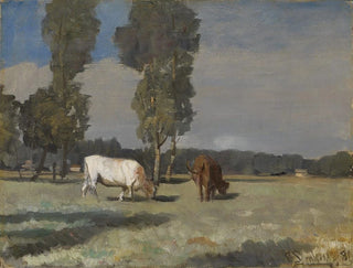 Christian Skredsvig - French Landscape with Cattle.webp