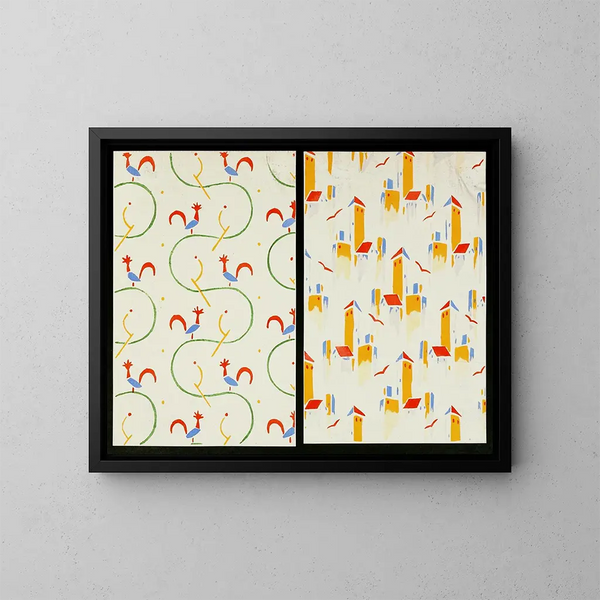 Formes de bijoux appliqués pour la surface Pl 25 - Christian Stoll — kehystetty taideteos seinällä