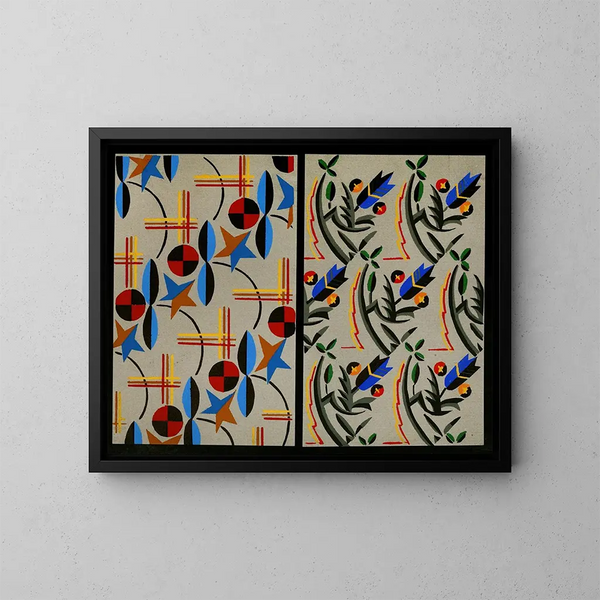 Formes de bijoux appliqués pour la surface Pl 28 - Christian Stoll — kehystetty taideteos seinällä