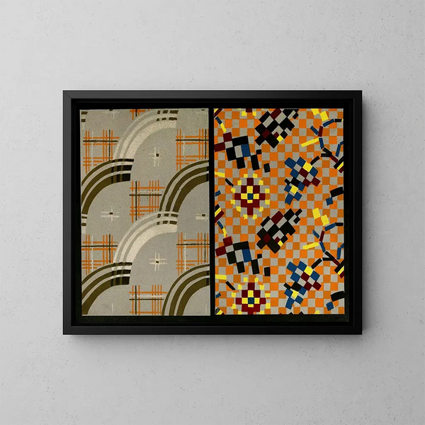Formes de bijoux appliqués pour la surface Pl 34 - Christian Stoll — kehystetty taideteos seinällä