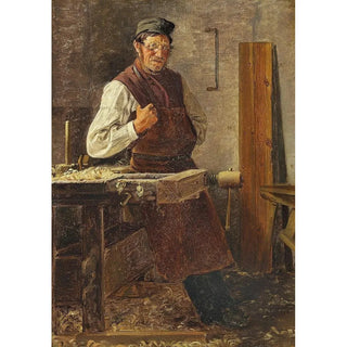 Kylän puusepän maalaus - Christian Thørestrup — näkymä teoksesta