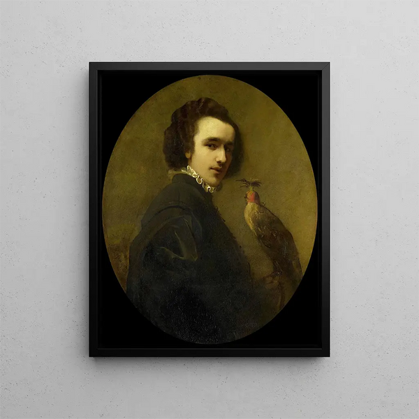 Le Fauconnier - Christoffel Bisschop — kehystetty taideteos seinällä