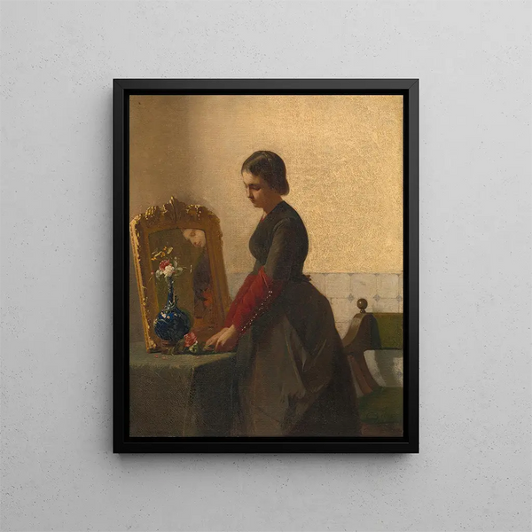La sœur de la mariée - Christoffel Bisschop — kehystetty taideteos seinällä