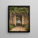 Une pergola en Italie - Christoffer Wilhelm Eckersberg — kehystetty taideteos seinällä