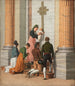 Devotion à la Porte Sainte de la Basilique Saint-Pierre - Christoffer Wilhelm Eckersberg — näkymä teoksesta