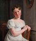 Julie Eckersberg née Juel la deuxième épouse de l'artiste - Christoffer Wilhelm Eckersberg — näkymä teoksesta