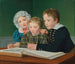 Portrait des enfants de CF Holms: Adam, Vilhelm, Pauline, Frederikke et Johan Chr Julius - Christoffer Wilhelm Eckersberg — näkymä teoksesta