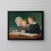 Portrait des enfants de CF Holms: Adam, Vilhelm, Pauline, Frederikke et Johan Chr Julius - Christoffer Wilhelm Eckersberg — kehystetty taideteos seinällä
