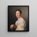 Portrait d'Emilie Henriette Massmann fiancée de Frederik Wilhelm Caspar von Benzon - Christoffer Wilhelm Eckersberg — kehystetty taideteos seinällä