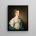 Portrait d'une dame - Christoffer Wilhelm Eckersberg — kehystetty taideteos seinällä
