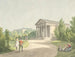 Perspective du jardin de Frederiksberg près du château et du temple d'Apollon - Christoffer Wilhelm Eckersberg — näkymä teoksesta