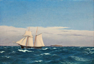 Christoffer Wilhelm Eckersberg - Seascape with the island of Hjelm and the coast of Jutland.webp
