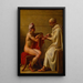 Sokrates ja Alcibiades - Christoffer Wilhelm Eckersberg — kehystetty taideteos seinällä