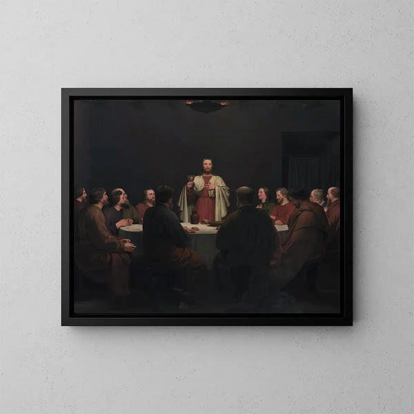 Le Dernier Souper - Christoffer Wilhelm Eckersberg — kehystetty taideteos seinällä