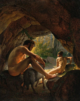 Christoffer Wilhelm Eckersberg - Ulysses Fleeing the Cave of Polyphemus.webp
